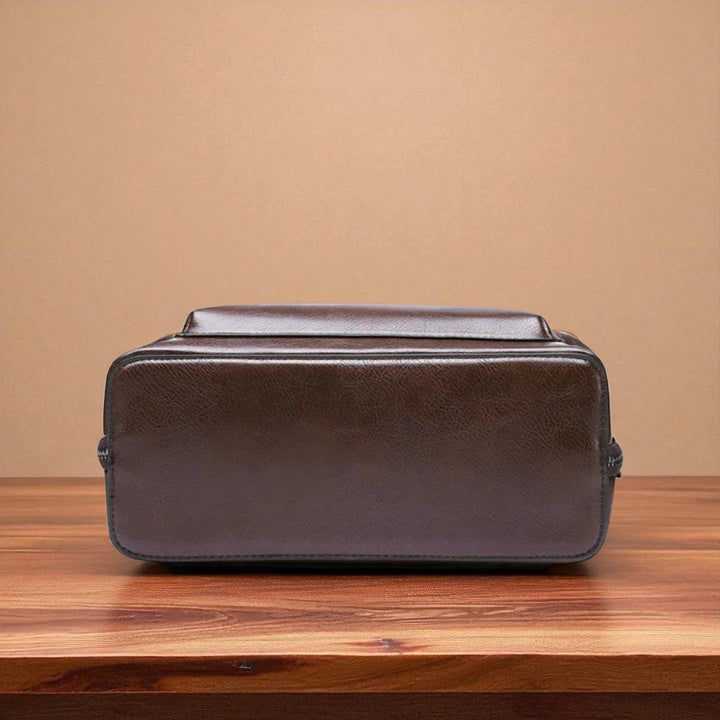 klassisk dubbel dragkedja ryggsäck - elegant design