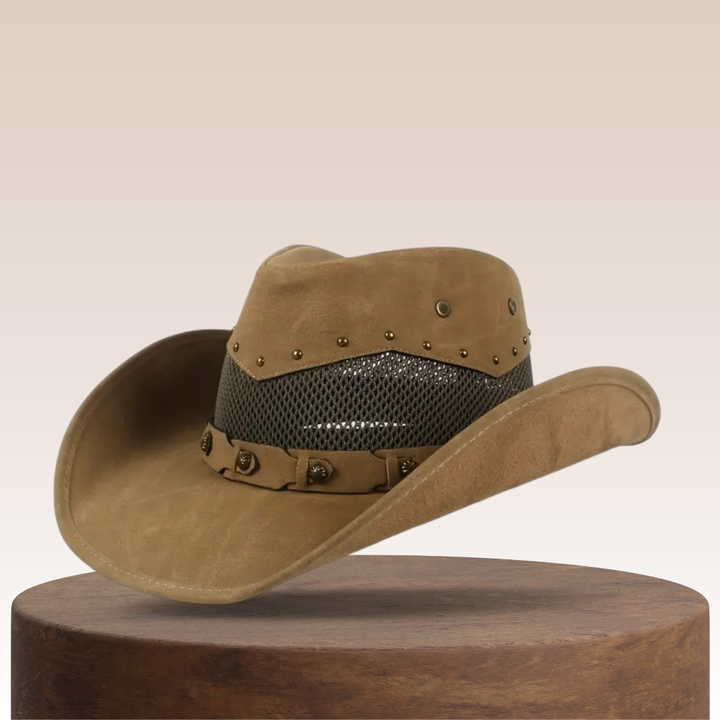 Isidore | Steampunk läder Cowboy-hatt
