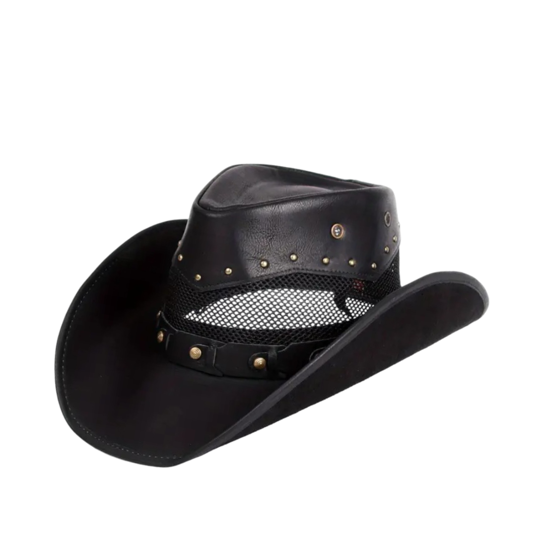 Isidore | Steampunk läder Cowboy-hatt