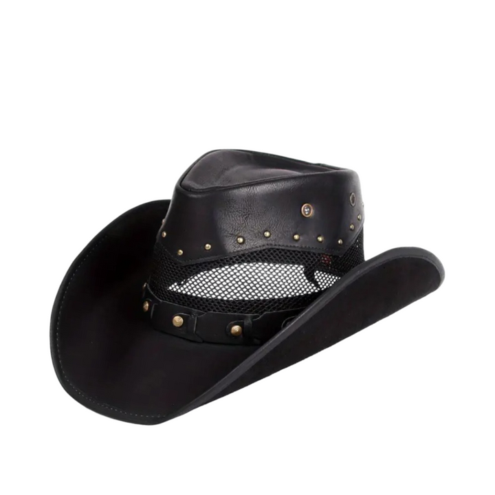 Isidore | Steampunk läder Cowboy-hatt