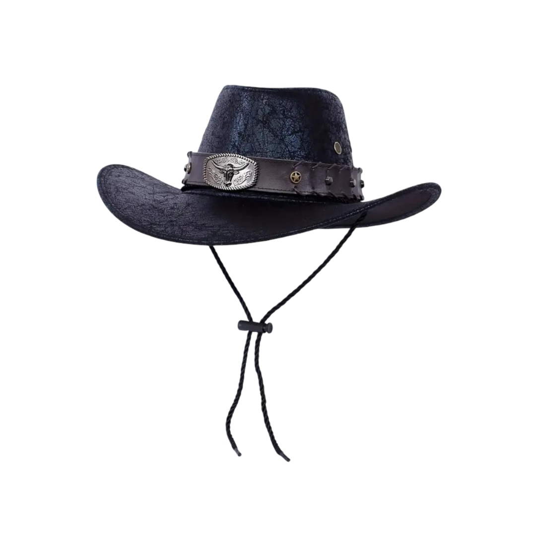 Patrick | västerländsk cowboyhatt med tjur-ankaredetalj