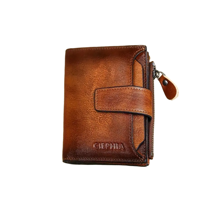 Callum | Vintage läder RFID trifold plånbok