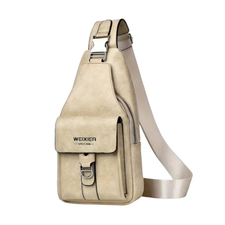 Silas | vintage läder axelväska