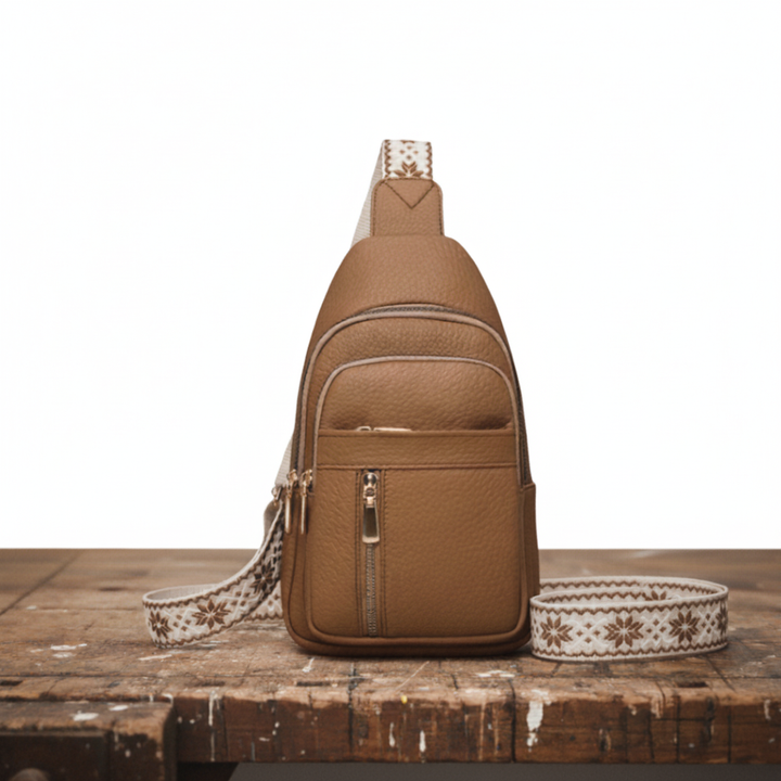 Hazelfärgad Bröstväska