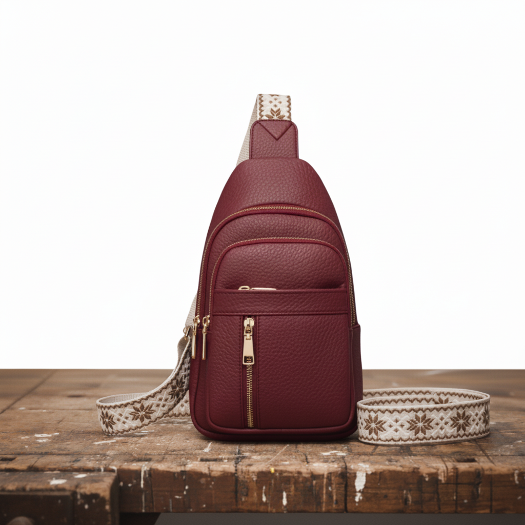 Hazelfärgad Bröstväska