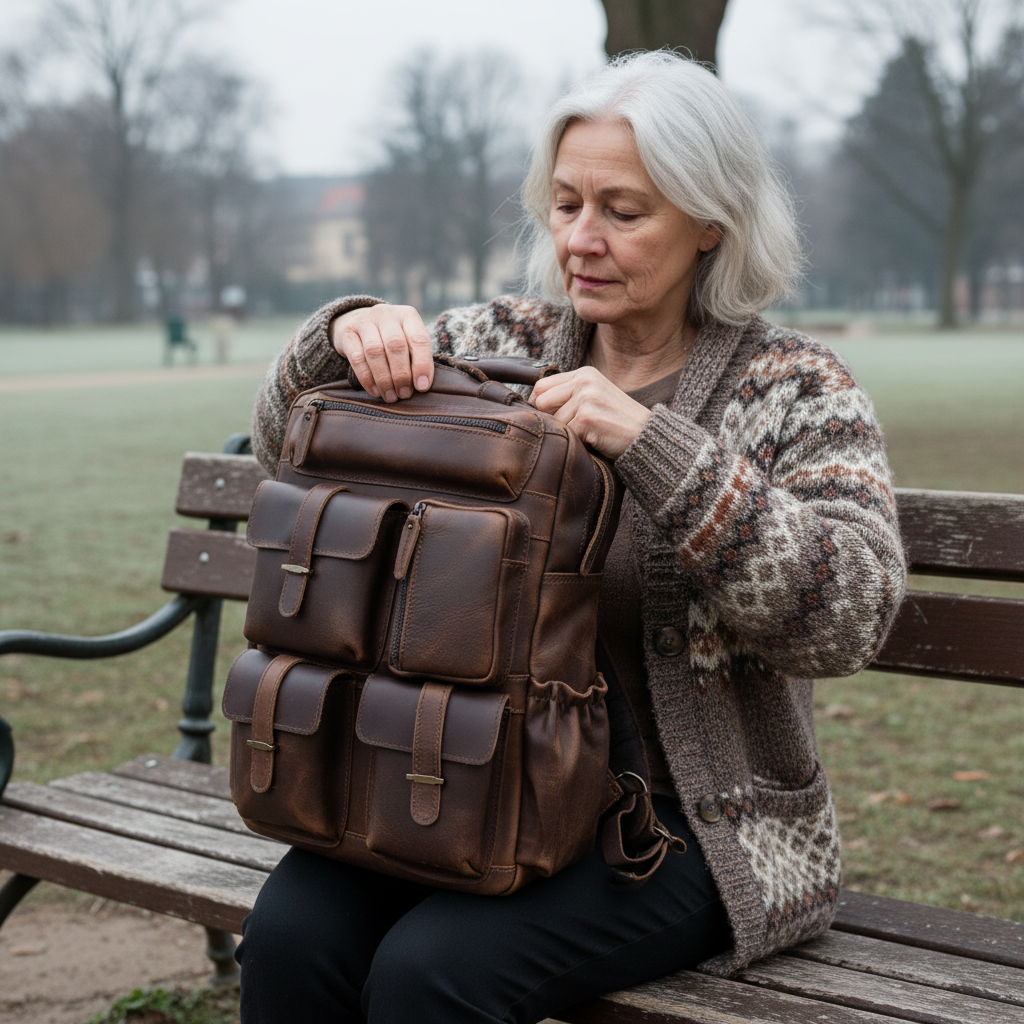 Ruben läderryggsäck