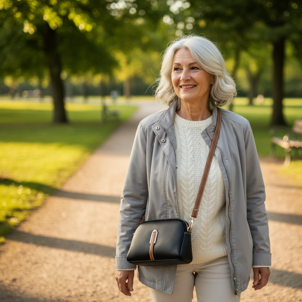 Mila läder axelväska