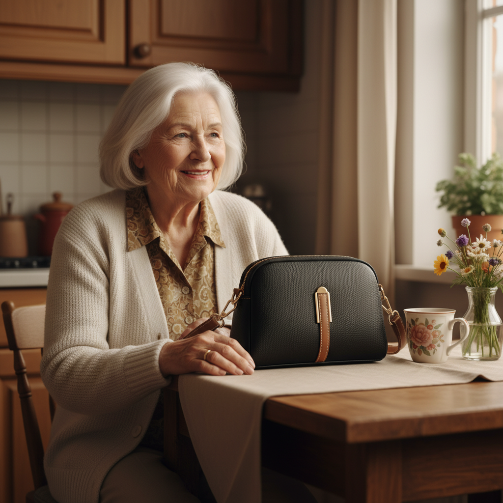 Mila läder axelväska