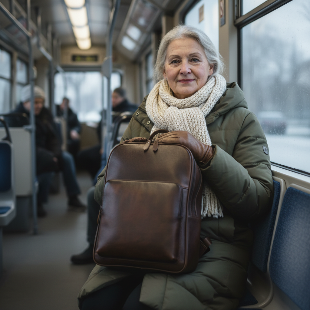 Bennett läderryggsäck