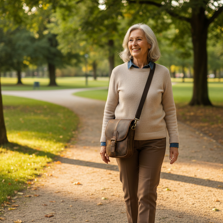 Nolan läderaxelväska