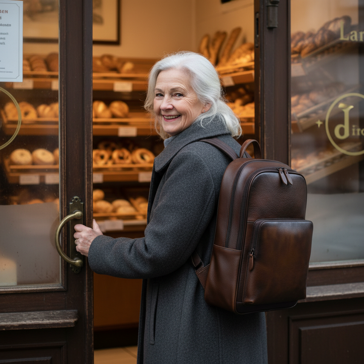 Bennett läderryggsäck