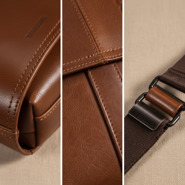 Anton läder axelväska