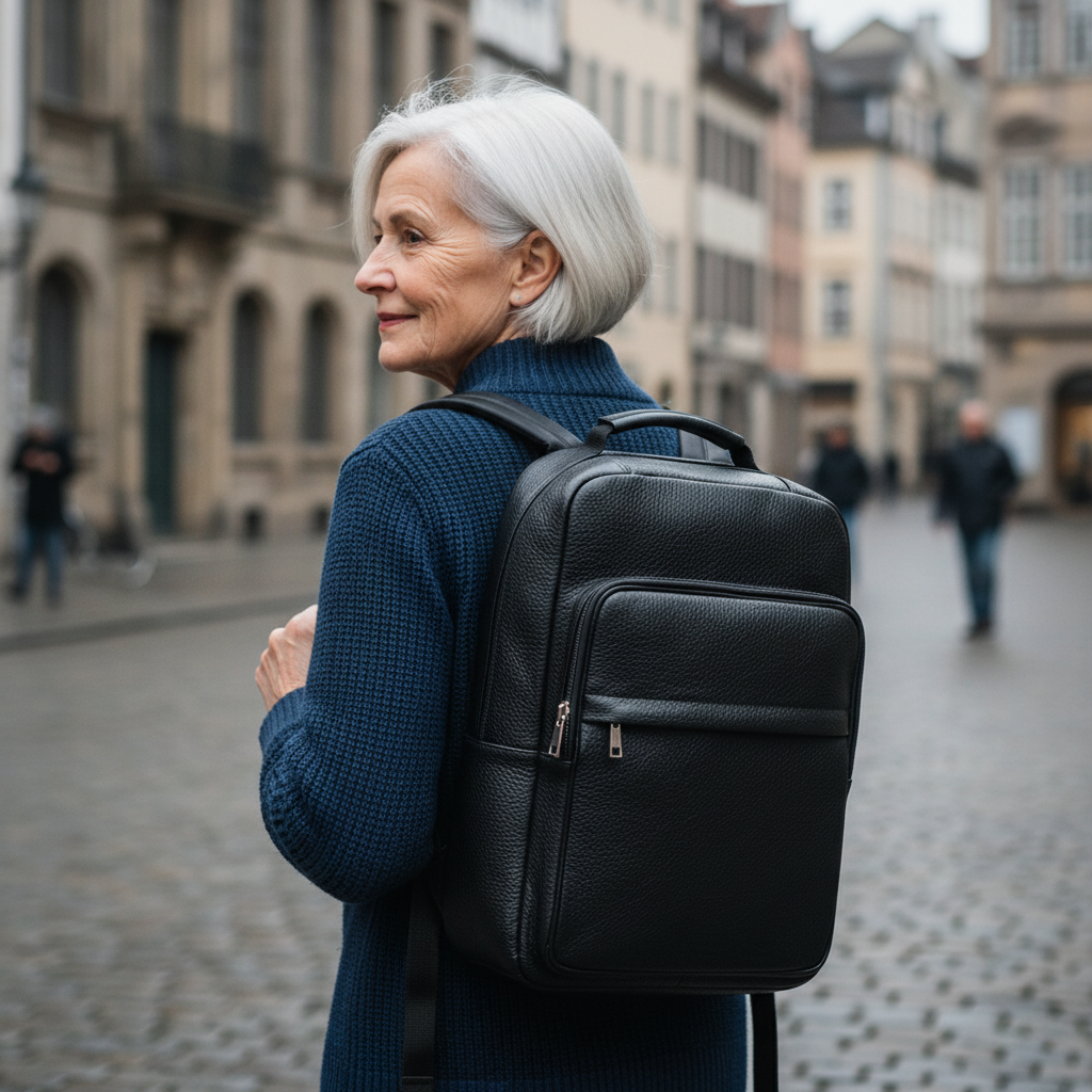 Jonas läderryggsäck