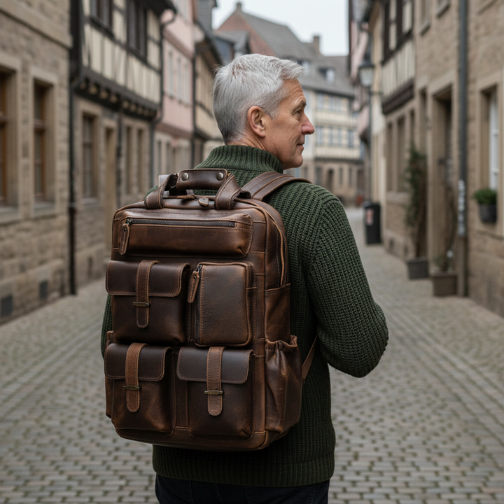 Ruben läderryggsäck